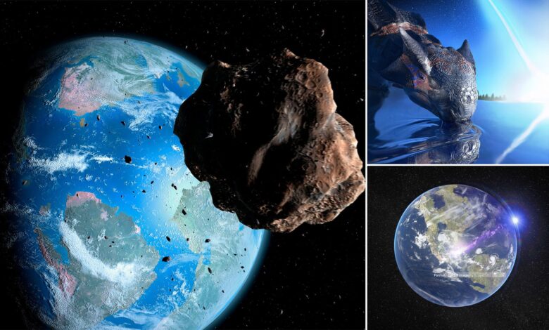 كويكب افتراضي يهاجم الارض