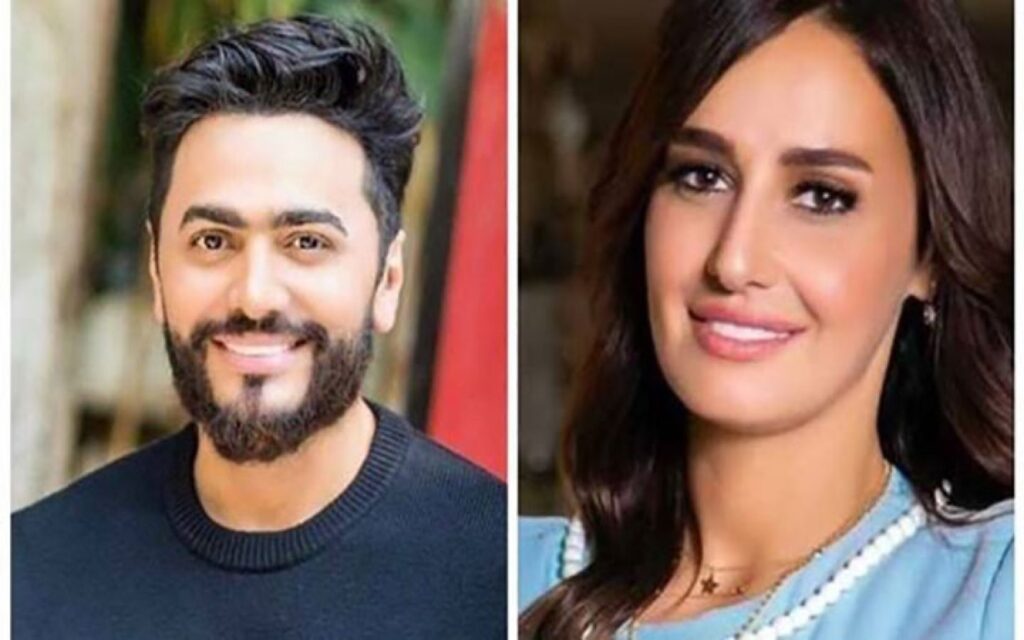 حلا شيحة وتامر حسني