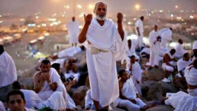 الدعاء على عرفات