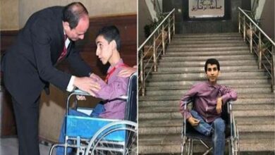 محمد مع الرئيس السيسي