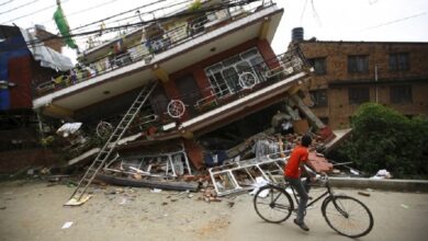 صورة أرشيفية لزلزال مدمر