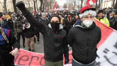 مظاهرات في فيينا ضد التطعيم الإجباري