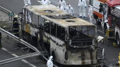 تفحم جثث الأطفال في حادث بلغاريا