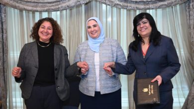 نيفين القباج وزيرة التضامن وإيمان بيبرس و وسام البيه