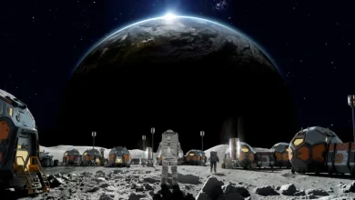 البشر على القمر