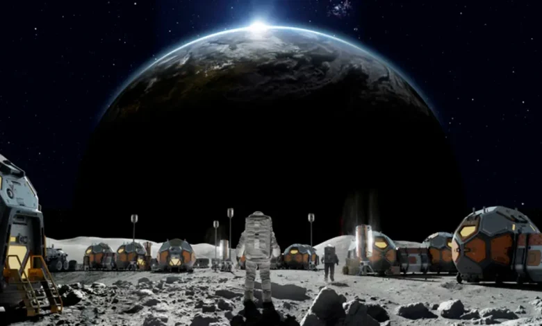 البشر على القمر